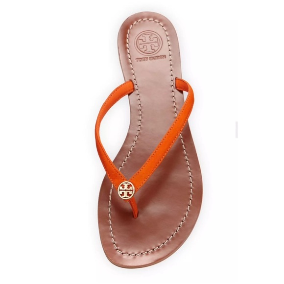 orange thong sandals